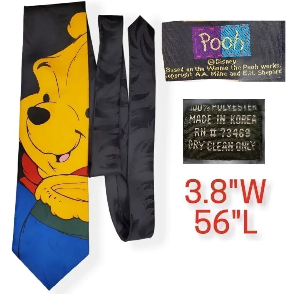 4 Vintage  Disney Winnie The pooh neck ties